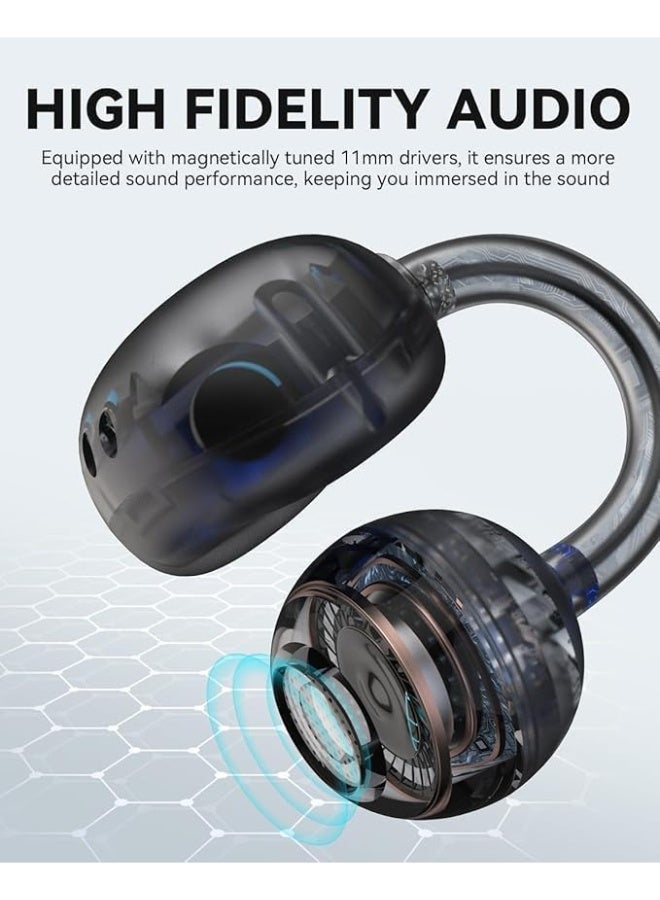 TAJ BAZAAR Ear Clip Earbuds Mini Open Ear Headphones Wireless Bluetooth Earphones for Sport Workout Driving Walking Running Compatible with iPhone Android - Image 3